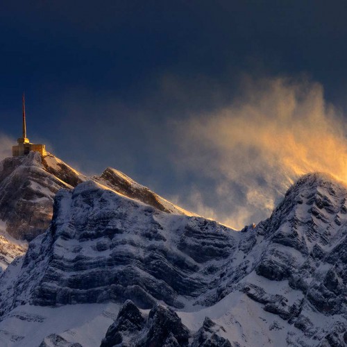 Luftaufnahme vom Säntis