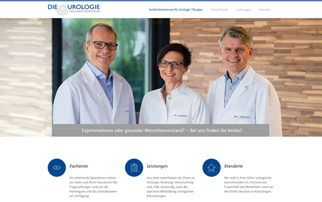 Webdesign: neue Webseite Die Urologie