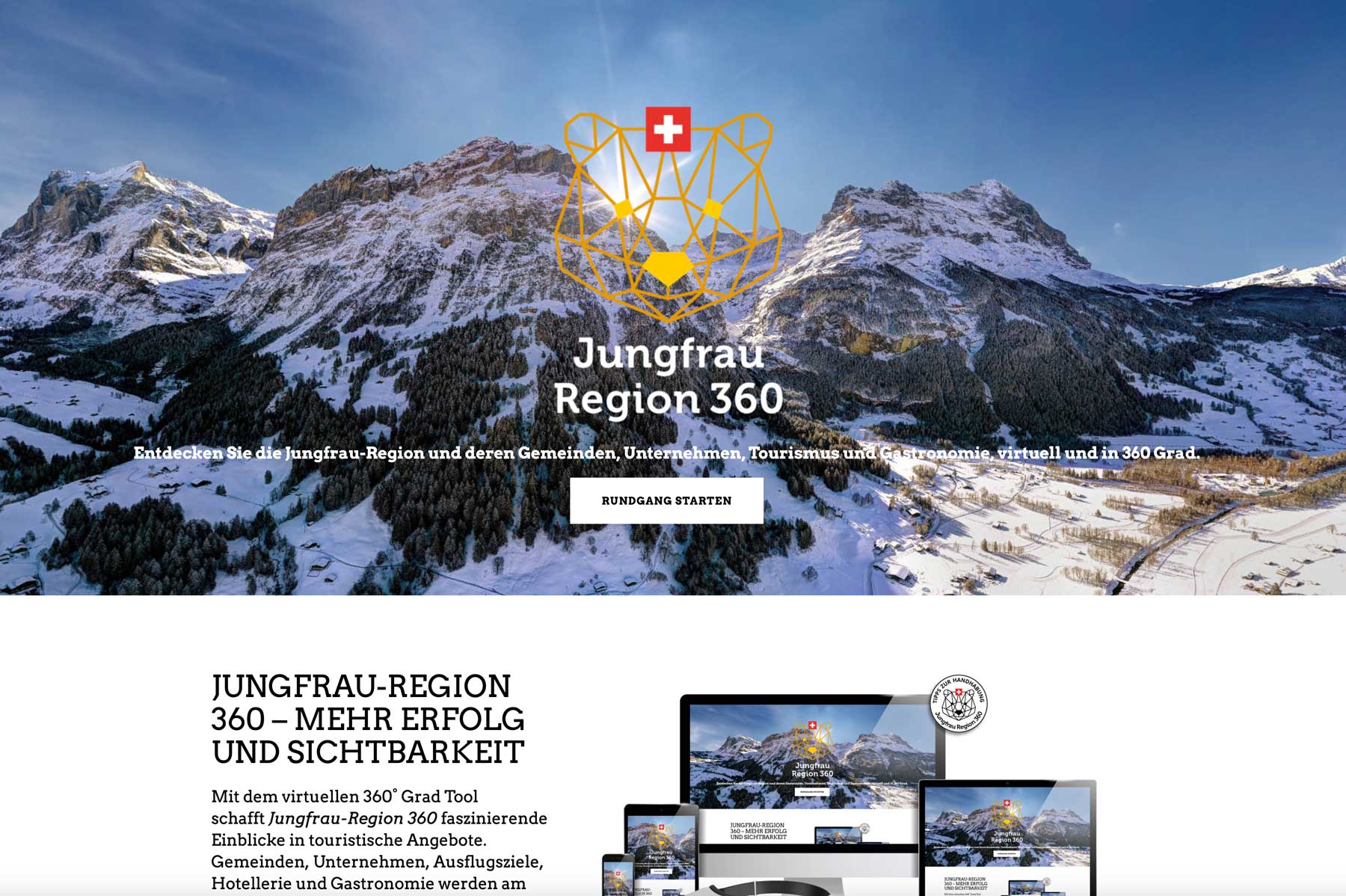 Webdesign und SEO: Jungfrauregion 360 Grad