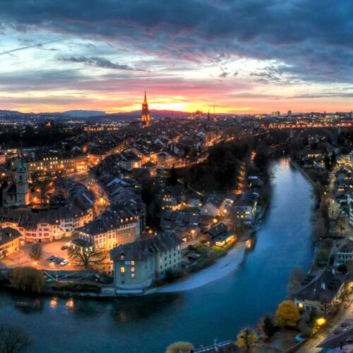 Luftaufnahmen Tourismus: Panorama Bern