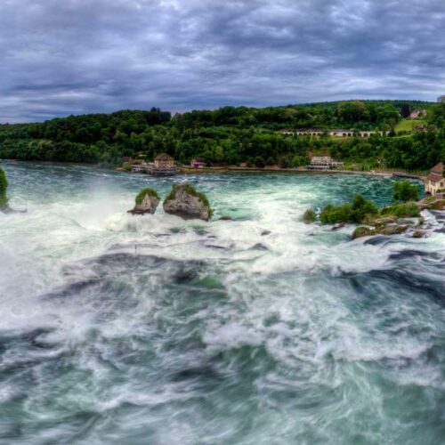 Luftaufnahmen Tourismus: Rheinfall Schaffhausen